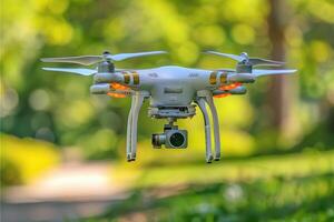 AI generated drone flying in the sky professional photography photo