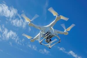 AI generated drone flying in the sky professional photography photo