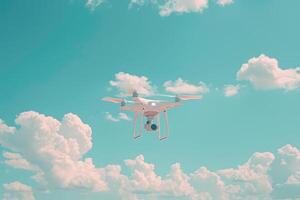 AI generated drone flying in the sky professional photography photo