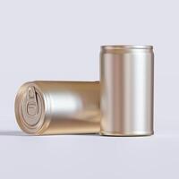 Packaging Fisher Sardines, aluminium cap texture, 3D rendering white background photo