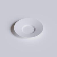 vacío plato blanco color y realista textura con resumen blanco antecedentes foto