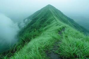 ai generado hermosa naturaleza montaña paisaje profesional fotografía foto