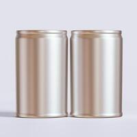 Packaging Fisher Sardines, aluminium cap texture, 3D rendering white background photo