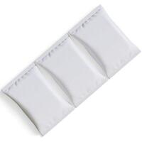 Pouch packaging white color, realistic 3D illustration photo