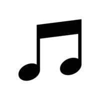 music note icon vector design template in white background