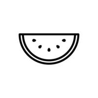water melon icon vector design template in white background