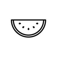 water melon icon vector design template in white background