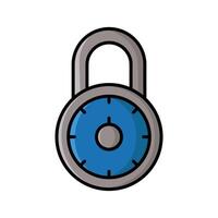 padlock icon vector design template in white background