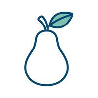 pear icon vector design template in white background