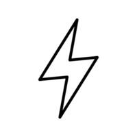 lightning bolt icon vector design template inwhite background