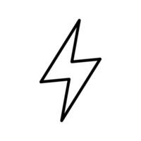 lightning bolt icon vector design template inwhite background