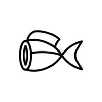 fish meat icon vector design template in white background