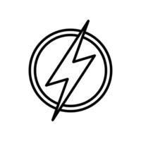 lightning bolt icon vector design template inwhite background