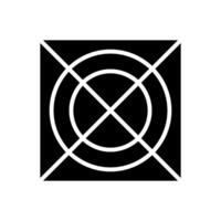 Geometric Pattern icon vector. Geometric figure illustration sign. Coasters Stencil symbol or logo. vector