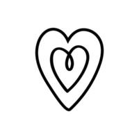 Heart icon vector. love illustration sign. romance symbol. vector