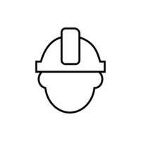 capataz icono vector. constructor ilustración signo. ingeniero símbolo. trabajador logo. vector