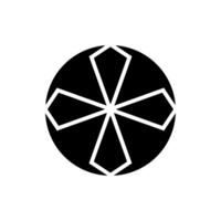 Geometric Pattern icon vector. Geometric figure illustration sign. Coasters Stencil symbol or logo. vector