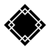 Geometric Pattern icon vector. Geometric figure illustration sign. Coasters Stencil symbol or logo. vector
