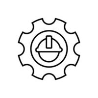 capataz icono vector. constructor ilustración signo. ingeniero símbolo. trabajador logo. vector