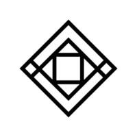 Geometric Pattern icon vector. Geometric figure illustration sign. Coasters Stencil symbol or logo. vector