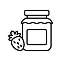 jam jar icon vector design template in white background