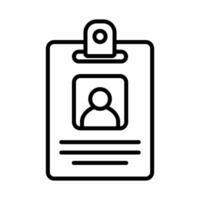 id card icon vector design template in white background