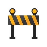 road barrier icon vector design template in white background