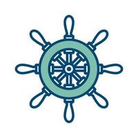 ship wheel icon vector design template in white background