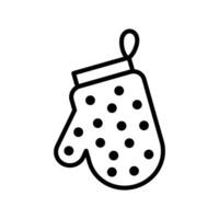 kitchen glove icon vector design template in white background