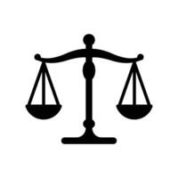 scale of justice icon vector design template in white background