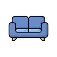 sofa icon vector design template in white background