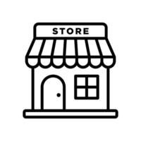 store icon vector design template in white background