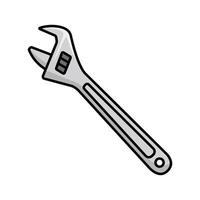 monkey wrench icon vector design template in white background