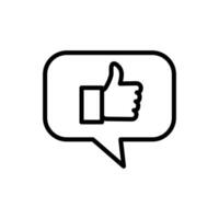 thumb up icon vector design template in white background