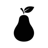 pear icon vector design template in white background