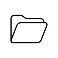 folder icon vector design template in white background