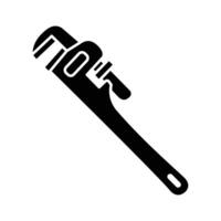 monkey wrench icon vector design template in white background