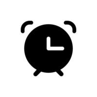 Alarm clock icon vector. Time illustration sign. Clock sign or symbol. vector