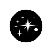 Sparkles icon vector. Twinkling stars illustration sign. Shining burst symbol. Star logo. vector