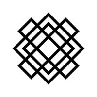 Geometric Pattern icon vector. Geometric figure illustration sign. Coasters Stencil symbol or logo. vector