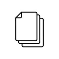 Card index icon vecotr. Document illustrator sign. Archive symbol or logo. vector