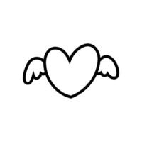 corazón icono vector. amor ilustración signo. romance símbolo. vector
