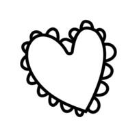 corazón icono vector. amor ilustración signo. romance símbolo. vector