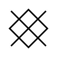 Geometric Pattern icon vector. Geometric figure illustration sign. Coasters Stencil symbol or logo. vector