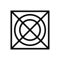 Geometric Pattern icon vector. Geometric figure illustration sign. Coasters Stencil symbol or logo. vector