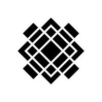 Geometric Pattern icon vector. Geometric figure illustration sign. Coasters Stencil symbol or logo. vector