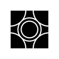 geométrico modelo icono vector. geométrico figura ilustración signo. portavasos plantilla símbolo o logo. vector