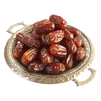 ai generato 3d interpretazione di un' Ramadan gustoso date su trasparente sfondo - ai generato png