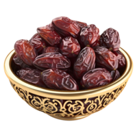 AI generated 3D Rendering of a Ramadan Tasty Dates on Transparent Background - Ai Generated png