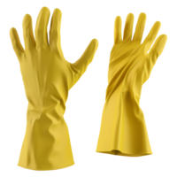 AI generated 3D Rendering of a Rubber Gloves on Transparent Background - Ai Generated png